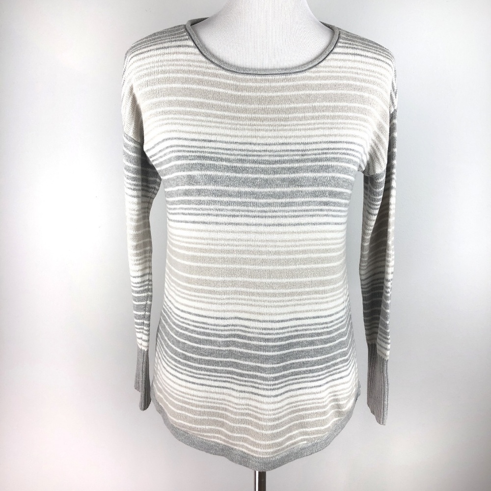 Eddie Bauer Cable Knit Pullover Sweater Scoop Neck